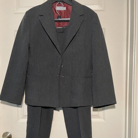 Mng Suit Pants - MNG Suits Women Deep Grey 2 piece Suit